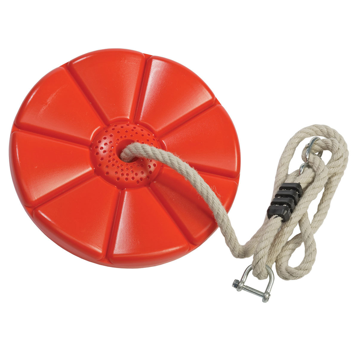 Balançoire disque en plastique pour tyrolienne 'para' - ph - 1.4 m - rouge